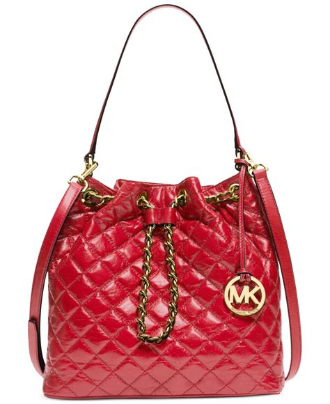 michael kors red shoulder bag.